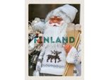 Vianmo Insegna In Legno 40X30 Cm Finnland Weihnachten Weihnachtsmann