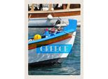 Vianmo Insegna In Legno 40X30 Cm Greece Griechenland Sommer Boot Meer