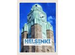 Vianmo Insegna In Legno 40X30 Cm Helsinki Finnland Kirche Architektur