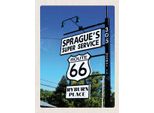 Vianmo Insegna In Legno 40X30 Cm Usa Amerila Los Angeles Route 66