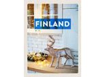 Vianmo Insegna In Legno 40X30 Cm Finnland Hirsch Lichterkette Schrank