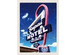 Vianmo Insegna In Legno 40X30 Cm Amerika Usa Route 66 Supai Motel