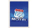 Vianmo Insegna In Legno 40X30 Cm Amerika Usa Route 66 Historic Motel
