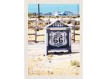 Vianmo Insegna In Legno 40X30 Cm Amerika Usa California 2011 Route 66