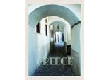 Vianmo Insegna In Legno 40X30 Cm Greece Griechenland Durchgang GebäUde