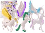 Set Di Figurine Unicorno Pegaso Ali Bianche 6El