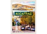 Vianmo Insegna In Legno 40X30 Cm San Francisco Alcatraz StraßEnbahn