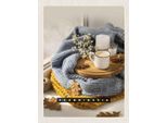 Vianmo Insegna In Legno 40X30 Cm Skandinawien Wolle Kaffee Herbst Kerze