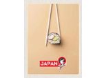 Vianmo Insegna In Legno 40X30 Cm Japan Asien Sushi Fisch Gurke StäBchen