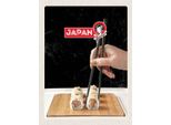 Vianmo Insegna In Legno 40X30 Cm Japan Asien Sushi Fisch Alge StäBchen