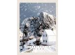 Vianmo Insegna In Legno 40X30 Cm Skandinawien Schnee Winter Berg Haus
