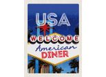 Vianmo Insegna In Legno 40X30 Cm Amerika Los Angeles Spielhalle Party