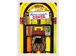 Vianmo Insegna In Legno 40X30 Cm Amerika Usa Musikbox Diner Tanzen