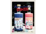 Vianmo Insegna In Legno 40X30 Cm Amerika Diner Restaurant Blau Muffin