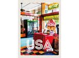 Vianmo Insegna In Legno 40X30 Cm Amerika Diner Restaurant Musik Essen