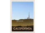Vianmo Insegna In Legno 40X30 Cm California Amerika Hollywood Star