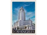 Vianmo Insegna In Legno 40X30 Cm Los Angeles Usa Amerika Hochhaus