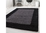 Carpetsale24 Tappeto A Pelo Alto Con Bordo Design Moderno Shaggy Morbido Soffice Per Soggiorno E Camera Da Letto, Dimensioni: 240X340 Cm