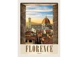 Vianmo Insegna In Legno 40X30 Cm Florence Altstadt Kirche Architektur
