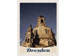 Vianmo Insegna In Legno 40X30 Cm Dresden Kunst Mittelalter Architektur