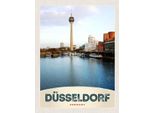 Vianmo Insegna In Legno 40X30 Cm Deutschland DüSseldorf Fernseherturm