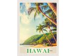 Vianmo Insegna In Legno 40X30 Cm Hawai Usa Amerika Insel Strand Meer