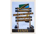 Vianmo Insegna In Legno 40X30 Cm Kenia Afrika Mount Kilimanjaro 5895 M