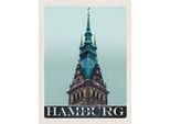 Vianmo Insegna In Legno 40X30 Cm Hamburg Deutschland Kirche Architektur