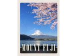 Vianmo Insegna In Legno 40X30 Cm Mont Fuji Japan Asien Meer Natur