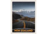 Vianmo Insegna In Legno 40X30 Cm Neuseeland Meer StraßE Natur