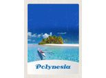 Vianmo Insegna In Legno 40X30 Cm Polynesien Trauminsel Australien Boot