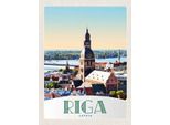 Vianmo Insegna In Legno 40X30 Cm Riga Lettland Kirche Architektur