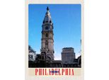 Vianmo Insegna In Legno 40X30 Cm Philadelphia Usa Amerika Architektur