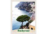 Vianmo Insegna In Legno 40X30 Cm Salerno Italien Meer Strand Sonne Boot