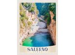 Vianmo Insegna In Legno 40X30 Cm Salerno Insel Natur Boot Strand Sonne