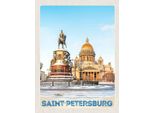 Vianmo Insegna In Legno 40X30 Cm Saint Petersburg Russland Skulptur