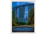 Vianmo Insegna In Legno 40X30 Cm Singapur Asien Architektur Hochhaus