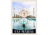 Vianmo Insegna In Legno 40X30 Cm Taj Mahal Indien Vordergarten Moschee