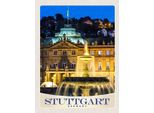 Vianmo Insegna In Legno 40X30 Cm Stuttgart Deutschland Schloss Abend