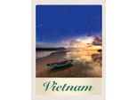 Vianmo Insegna In Legno 40X30 Cm Vietnam Asien Boot Meer Natur