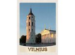 Vianmo Insegna In Legno 40X30 Cm Vilnius Litauen Kirche Architektur