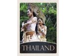 Vianmo Insegna In Legno 40X30 Cm Thailand Tropen Natur Frau Religion