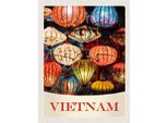 Vianmo Insegna In Legno 40X30 Cm Vietnam Asien Bunte Laterne Kultur