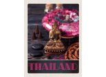 Vianmo Insegna In Legno 40X30 Cm Thailand Asien Buddha Gott Religion
