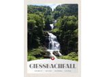 Vianmo Insegna In Legno 40X30 Cm Giessbachfall Wasserfall Gebirge Natur