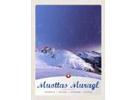 Vianmo Insegna In Legno 40X30 Cm Muottas Muragl Schweiz Winter Schnee
