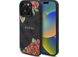 Guess Guhmp16Xp4Ropemck Iphone 16 Pro Max 6.9 Czarny/Nero Custodia Rigida 4G Fiori Stampa Magsafe