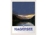 Vianmo Insegna In Legno 40X30 Cm Hagersee ÖSterreich Europa See Wald