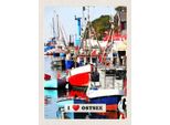 Vianmo Insegna In Legno 40X30 Cm Ostsee Meer Natur Boote Bootstour