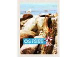 Vianmo Insegna In Legno 40X30 Cm Ostsee Strand Steine Natur Meer